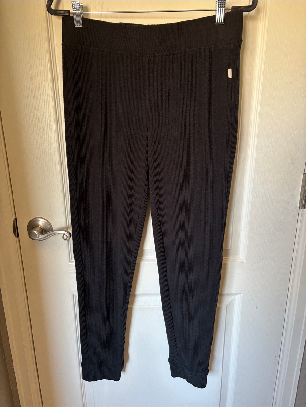 UGG Kylo Ribbed Jogger Lounge Pants Black Size M